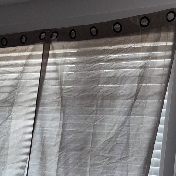 Elegant sheer  Grommet Curtain Panel - Picture 3 of 13